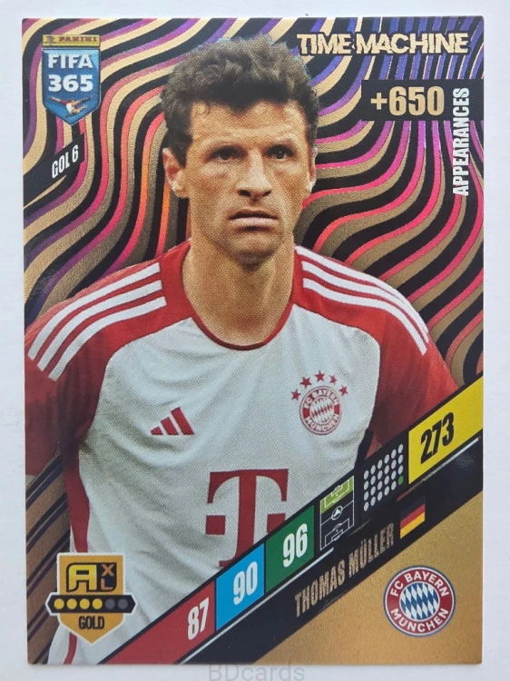 2024 Panini Fifa 365 Thomas Muller Bayern Monachium Time Machine /F