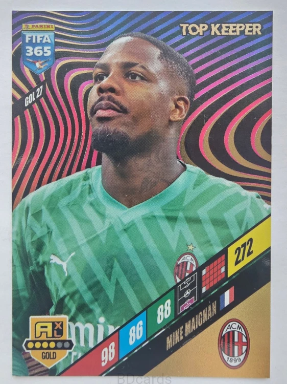 2024 Panini Fifa 365 Mike Maignan AC Milan Top Keeper /F