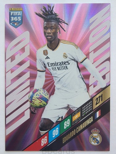 2024 Panini Fifa 365 Eduardo Camavinga Real Madryt Limited Edition /NU24