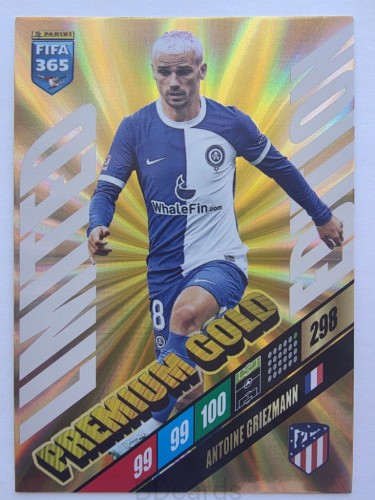 2024 Panini Fifa 365 Griezmann Atl. Madryt Premium Gold Limited /NU24