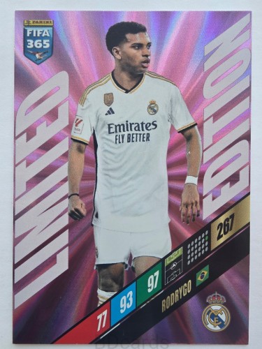 2024 Panini Fifa 365 Rodrygo Real Madryt Limited Edition /NU25