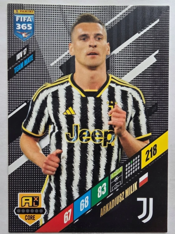 2024 Panini Fifa 365 Arkadiusz Milik JUV17 Juventus /R8