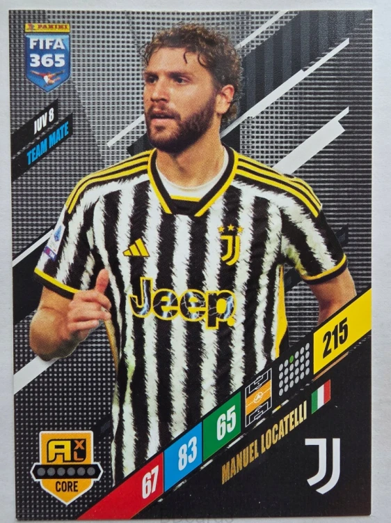 2024 Panini Fifa 365 Manuel Locatelli JUV8 Juventus /R8