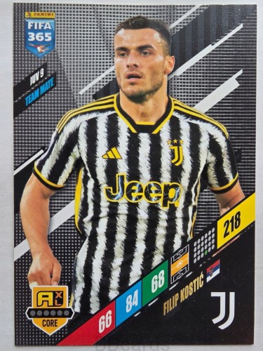 2024 Panini Fifa 365 Filip Kostić JUV9 Juventus /R10