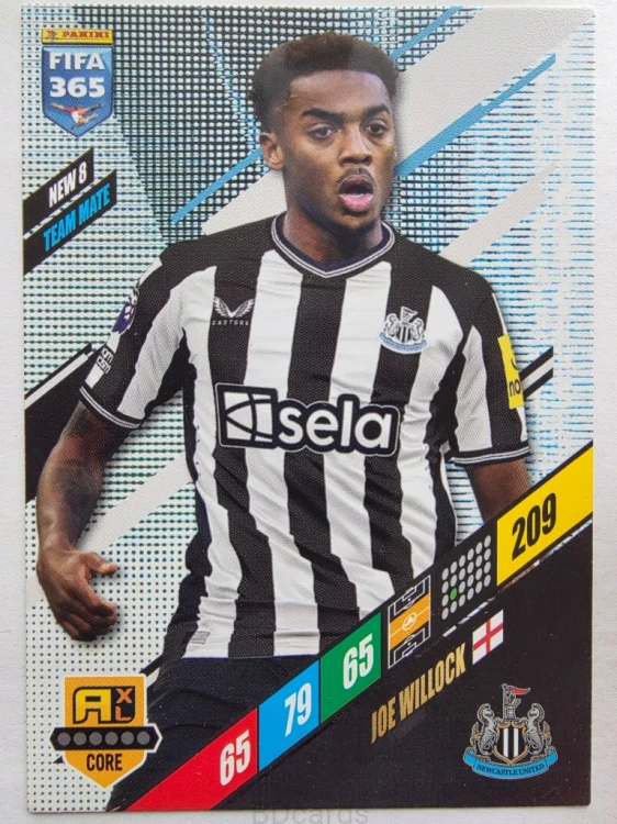 2024 Panini Fifa 365 Joe Willock NEW8 Newcastle United /R12