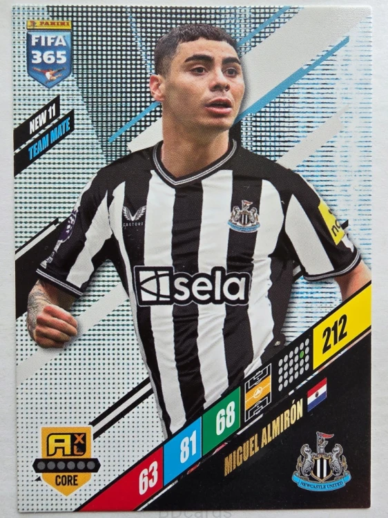 2024 Panini Fifa 365 Miguel Almiron NEW11 Newcastle United /R12