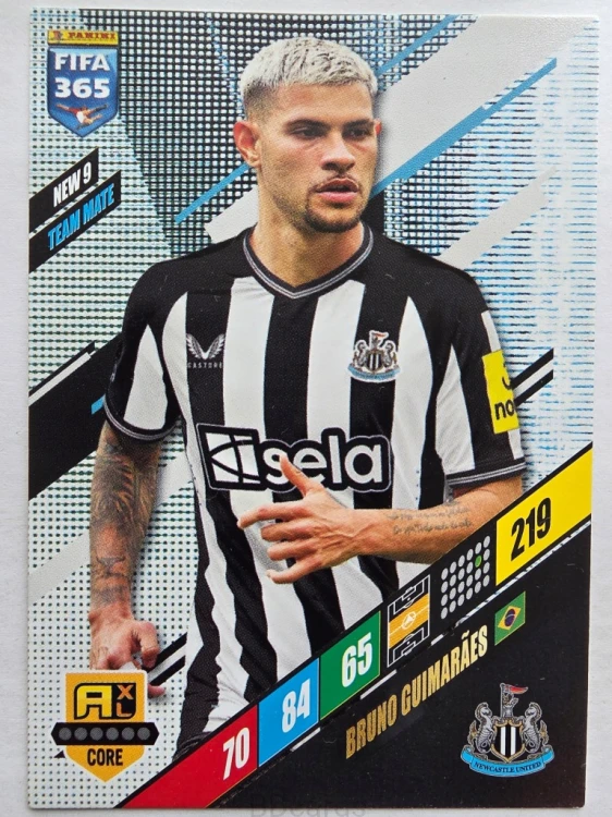 2024 Panini Fifa 365 Bruno Guimaraes NEW9 Newcastle United -/R12
