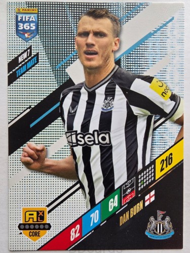 2024 Panini Fifa 365 Dan Burn NEW7 Newcastle United /R13