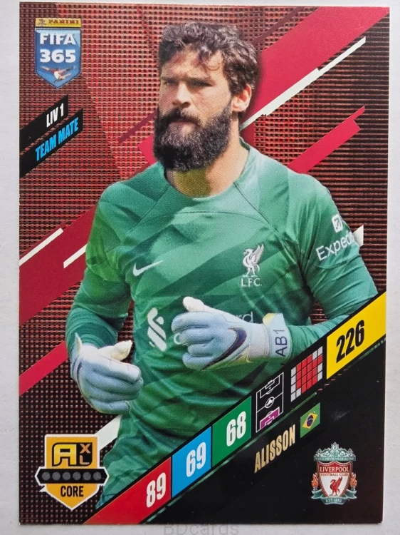 2024 Panini Fifa 365 Alisson LIV1 Liverpool /R13