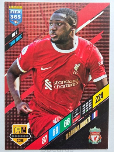 2024 Panini Fifa 365 Ibrahima Konate LIV2 Liverpool /R15