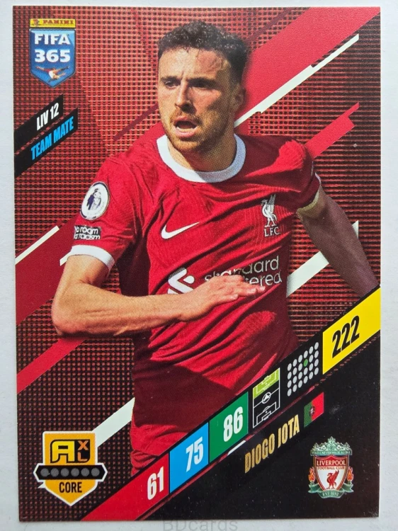 2024 Panini Fifa 365 Diogo Jota LIV12 Liverpool /R15