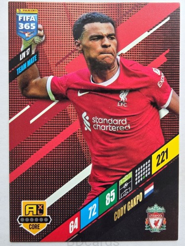 2024 Panini Fifa 365 Cody Gakpo LIV17 Liverpool /R15