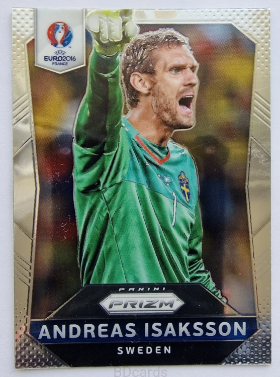 2016 Panini Euro Prizm Andreas Isaksson Szwecja /B