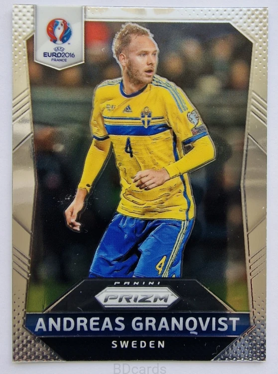 2016 Panini Euro Prizm Andreas Granovist Szwecja /B