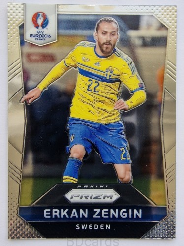 2016 Panini Euro Prizm Erkan Zengin Szwecja /B