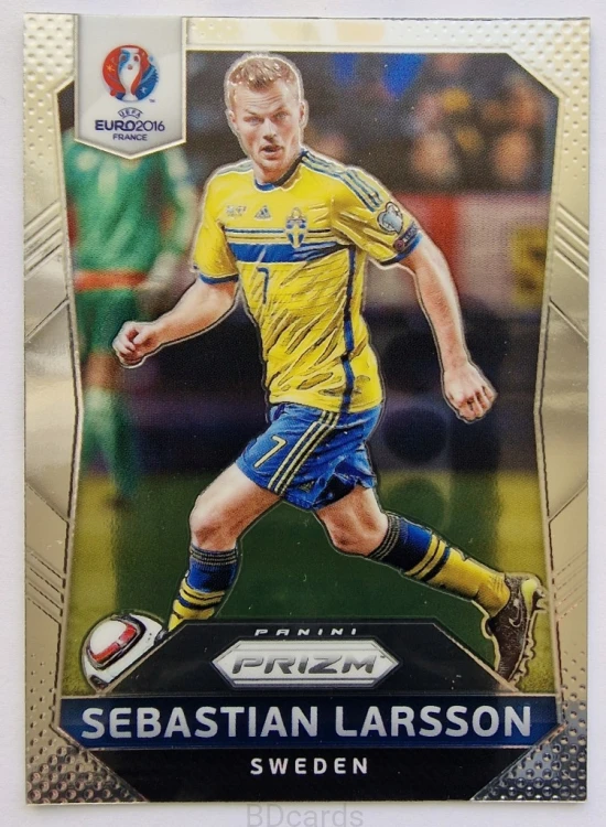 2016 Panini Euro Prizm Sebastian Larsson Szwecja /B
