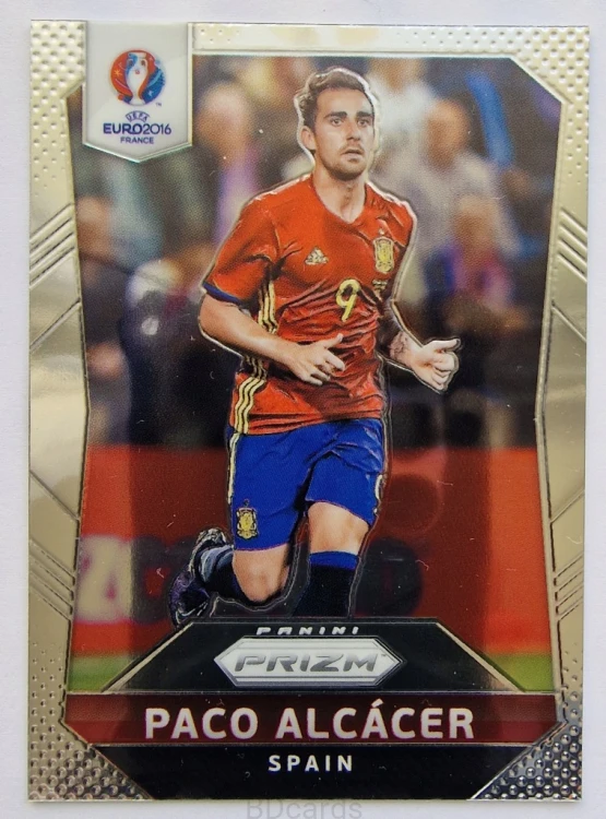 2016 Panini Euro Prizm Paco Alcacer Hiszpania /B