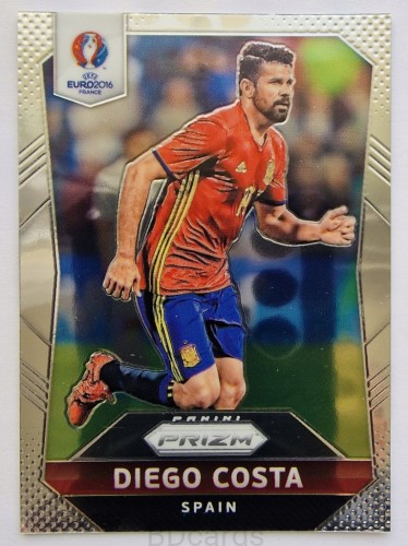2016 Panini Euro Prizm Diego Costa Hiszpania /B