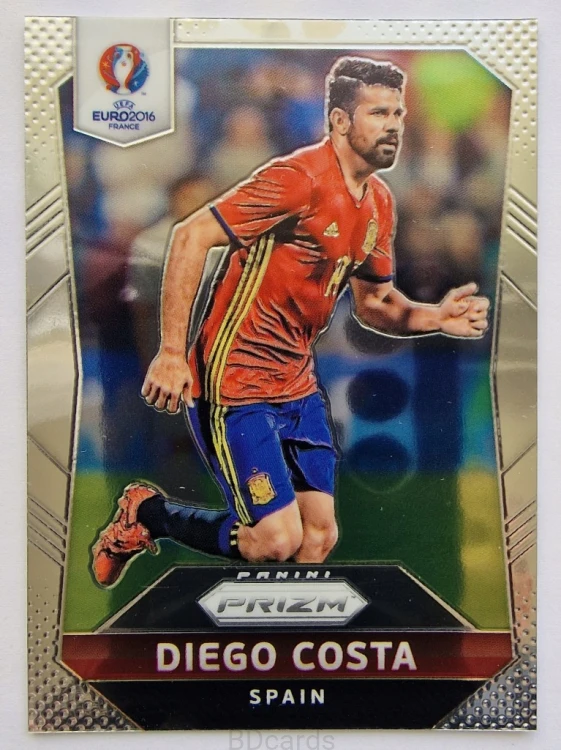2016 Panini Euro Prizm Diego Costa Hiszpania /B