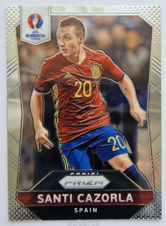 2016 Panini Euro Prizm Santi Cazorla Hiszpania /B