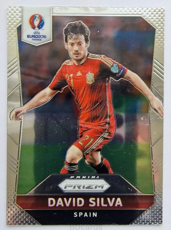 2016 Panini Euro Prizm David Silva Hiszpania /B
