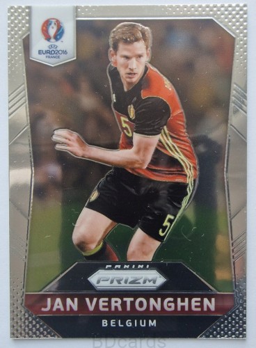 2016 Panini Prizm Euro Jan Vertonghen Belgia /B