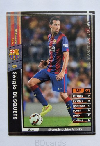 2014-15 Panini WCCF Sergio Busquets FC Barcelona /AU23
