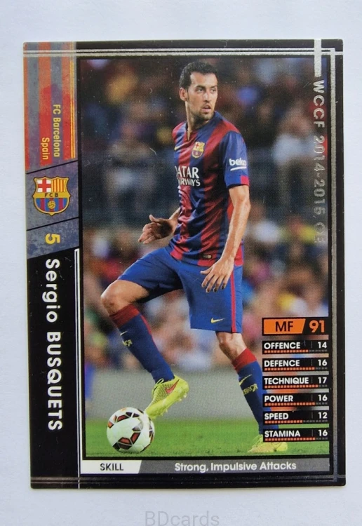 2014-15 Panini WCCF Sergio Busquets FC Barcelona /AU23