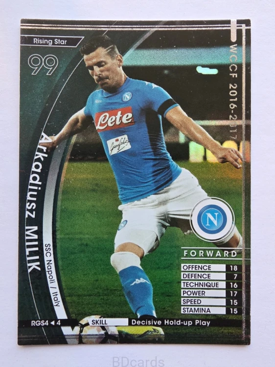 2016-17 Panini WCCF Arkadiusz Milik Napoli /A