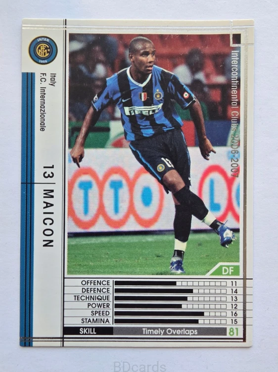 2006-07 Panini WCCF Maicon Inter /A