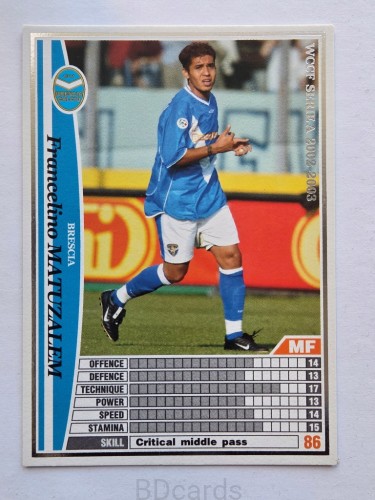 2002-03 Panini WCCF Francelino Matuzalem Brescia /A