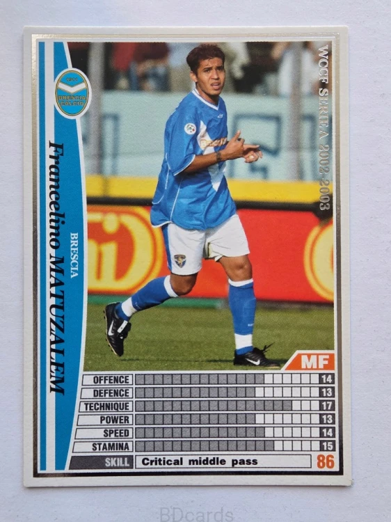 2002-03 Panini WCCF Francelino Matuzalem Brescia /A