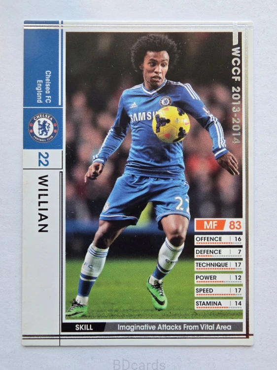 2013-14 Panini WCCF 2013-14 Willian Chelsea /A