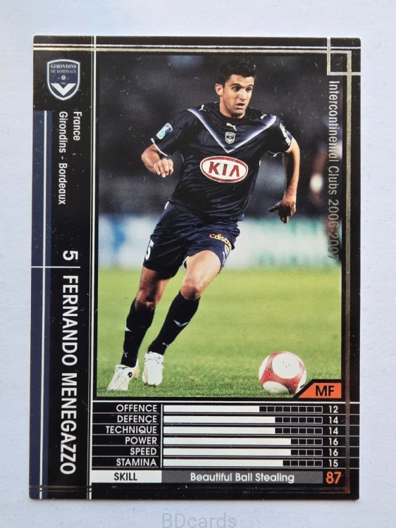 2006-07 Panini WCCF Fernando Mengazzo Bordeaux /A