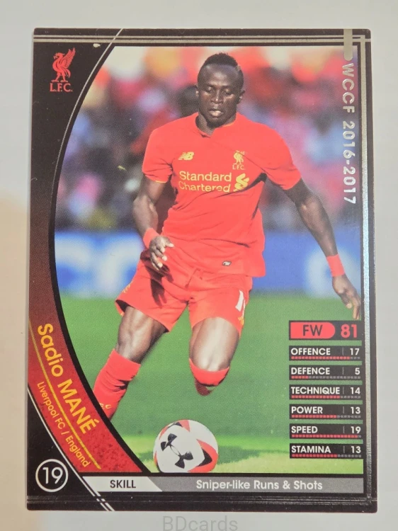 2016-17 Panini WCCF Sadio Mane Liverpool /A