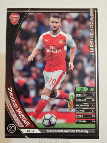 2016-17 Panini WCCF Skhodran Mustafai Arsenal Londyn /A