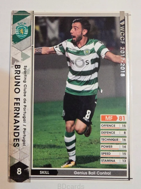 2017-18 Panini WCCF Bruno Fernandes Sporting /A