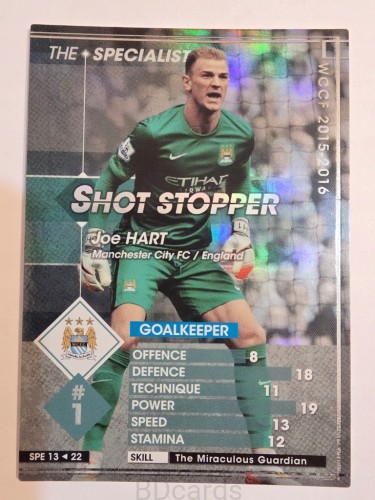2015-16 Panini WCCF Joe Hart Manchester City /A