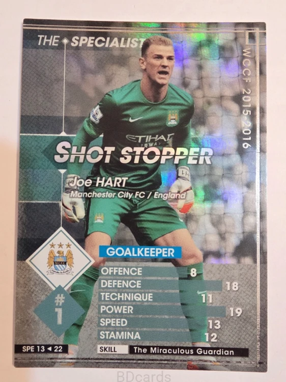 2015-16 Panini WCCF Joe Hart Manchester City /A