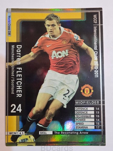 2010-11 Panini WCCF Darren Fletcher Manchester United /A