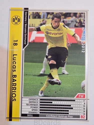 2011-12 Panini WCCF Lucas Barrios Borussia Dortmund /A