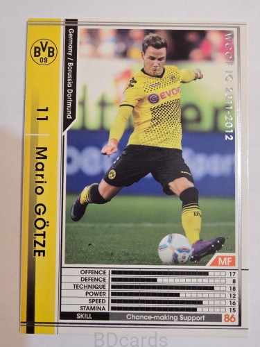 2011-12 Panini WCCF Mario Gotze Borussia Dortmund /A