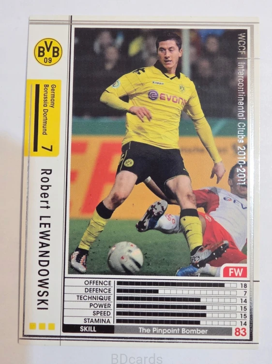2011-12 Panini WCCF Robert Lewandowski Borussia Dortmund /A