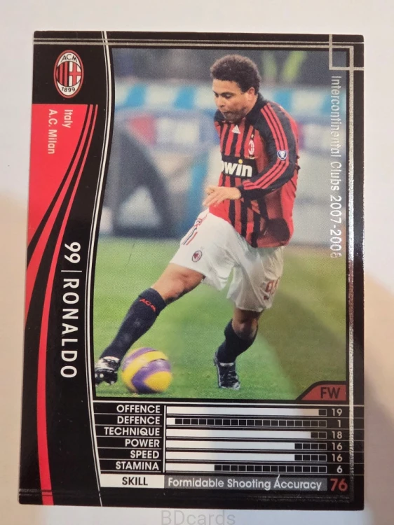 2007-08 Panini WCCF Ronaldo Nazario AC Milan /A