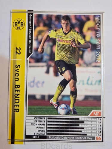 2011-12 Panini WCCF Sven Bender Borussia Dortmund /A