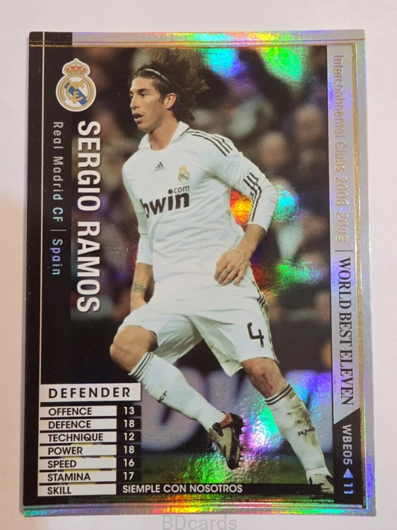 2008-09 Panini WCCF Sergio Ramos Real Madryt /A