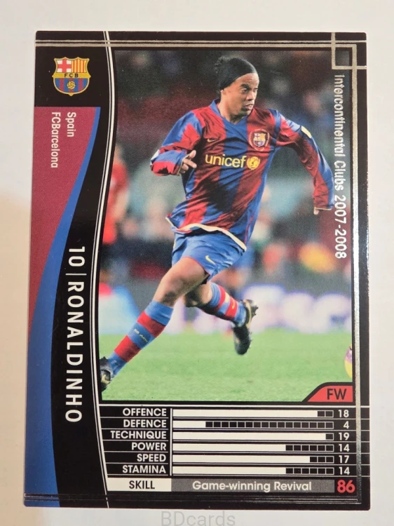 2007-08 Panini WCCF Ronaldinho Gaucho Fc Barcelona /A