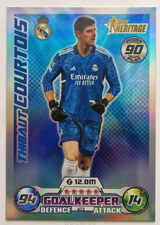 2022-23 Topps Match Attax Thibaut Courtois Real Madrid /RU22