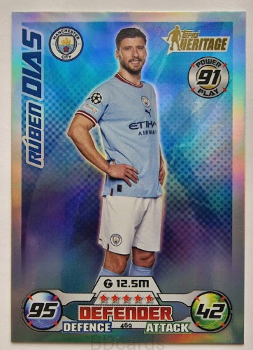 2022-23 Topps Match Attax Ruben Dias Manchester City /RU22