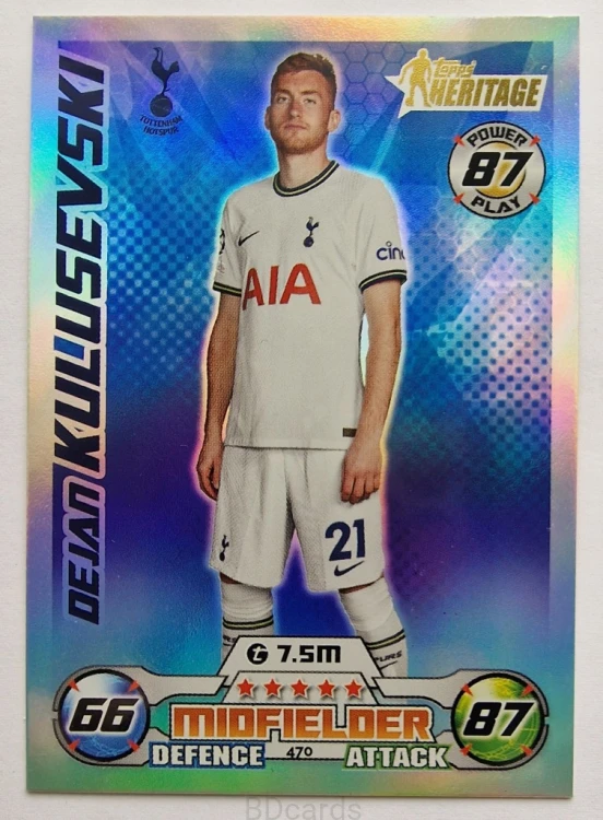 2022-23 Topps Match Attax Kulusevski Tottenham /RU22